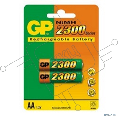 Аккумулятор GP Rechargeable NiMH 230AAHC 2300mAh AA (2 шт. в уп-ке)