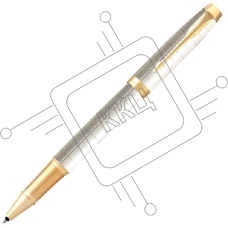 Ручка роллер Parker IM Premium T318 (CW2143646) Pearl GT F черн. черн. подар.кор.