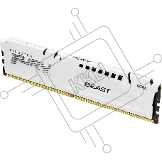 Оперативная память Kingston Fury Beast, DDR5, 16GB (1x16GB), 5600MHz, CL36, с радиаторами, белый
