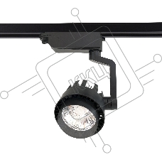Трековый однофазный светодиодный светильник Ambrella light GL6107 BK черный LED 10W 4200K 24°