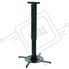 Кронштейн для проектора Cactus CS-VM-PR05L-BK черный макс.10кг настенный и потолочный поворот и наклон