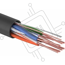 Кабель Proconnect (01-0045-3) Кабель UTP CAT5 4 пары (305м) 0.51мм  OUTDOOR CCA 