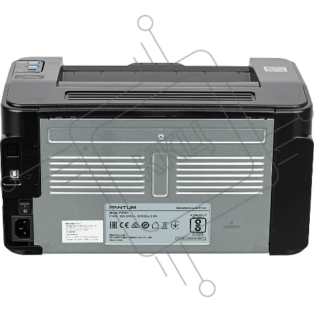 Принтер лазерный Pantum P2500, (А4, 22стр/мин, 1200x1200 dpi, 128MB RAM, лоток 150 листов, USB, черный корпус)