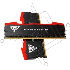 Оперативная память Patriot Viper Xtreme 5, DDR5, 48GB (2x24GB), 8200MHz, CL38, с радиаторами, черный