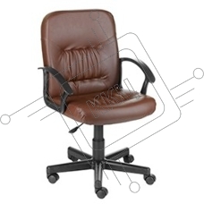 Кресло компьютерное OLSS Чип Ультра коричневый экокожа Крестовина 