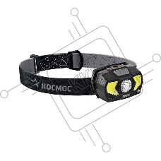 Фонарь налобный 3Вт ХРЕ LED 2х2Вт СОВ красн. светодиод КОСМОС KocHuntHelper5W