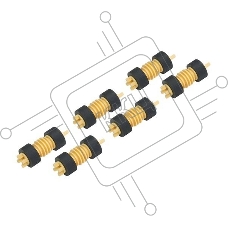 Комплект роликов подхвата 3/4-го лотка для XEROX Center 123/128/133/DC-156/DC-186 (022K67170/022K56820), 6 шт/компл JPN