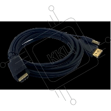 Кабель аудио-видео Buro HDMI (m)/DisplayPort (m) 3м. Позолоченные контакты черный (HDMI-DP-3M)