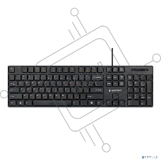 Проводная клавиатура Gembird KB-250, полноразмерная, 104кл, 12Fn, 1.8м, черная