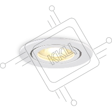 Светильник Ambrella light TN1150 WH белый IP44 GU5.3 D85*28