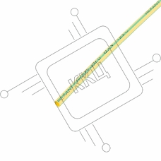 Термоусаживаемая трубка REXANT 2,0/1,0 мм, желто-зеленая, упаковка 50 шт. по 1 м