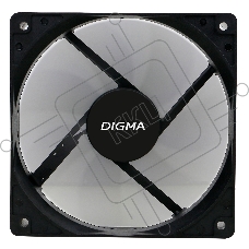 Вентилятор для корпуса Digma DFAN-120-7 черный, 120 мм, 1200 об/мин, 23 дБ, 4 pin