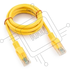Патч-корд UTP Cablexpert кат.5e, 1м, литой, многожильный (желтый)