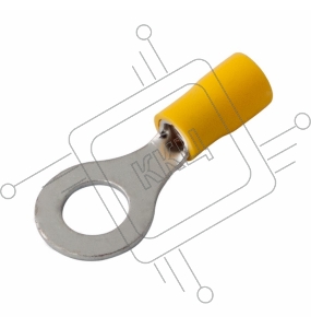 Наконечник кольцевой изолированный ø 8.4 мм 4-6 мм² (НКи 6.0-8/НКи5,5-8) желтый REXANT