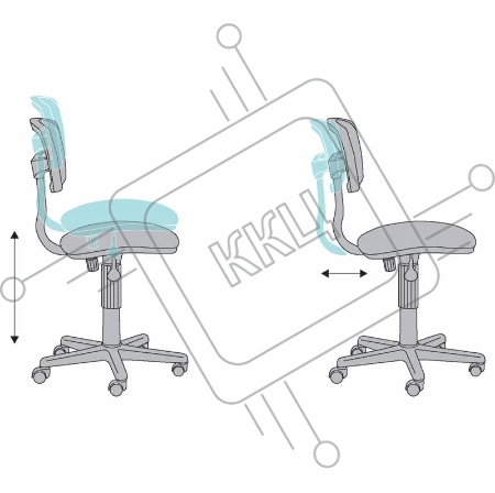Кресло детское Бюрократ CH-299/ABSTRACT спинка сетка мультиколор сиденье мультиколор абстракция
