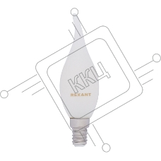 Лампа светодиодная филаментная REXANT Свеча на ветру CN37 9.5 Вт 915 Лм 4000K E14 матовая колба