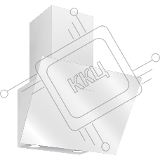 Вытяжка каминная Hyundai HGH 6742 WG белый управление: сенсорное (1 мотор)