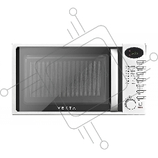 Микроволновая печь Vekta TS720ATS серебряный 20л 700Вт поворотный актовый, кнопки