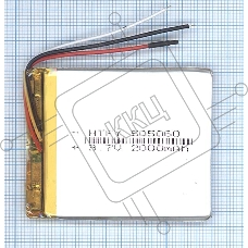 Аккумулятор Li-Pol (батарея) 5*50*60мм 3pin 3.7V/2000mAh
