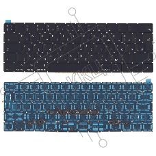 Клавиатура для ноутбука MacBook Pro 13 15 Retina A1706 черная с подсветкой большой Enter