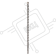 Бур по бетону Kranz 14x400x340 мм, SDS PLUS