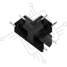 GL1044 BK черный коннектор Т-образный для корпуса в натяжной потолок Magnetic 220V 140*100*61