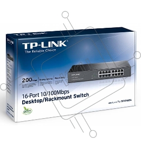 Сетевой коммутатор TP-Link SMB TL-SF1016DS Коммутатор неуправляемый 16 ports 10/100 Мбит/с