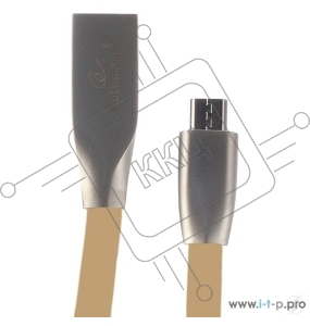 Кабель USB 2.0 Cablexpert CC-G-mUSB01Gd-1M, AM/microB, серия Gold, длина 1м, золотой, блистер