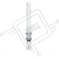 Антенна UBIQUITI AMO-5G13 всенаправленная MIMO 2x2 , диапазон частот - 5.15-5.85 GHz, коэффициент усиления - 13dBi