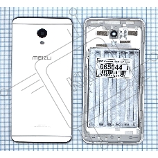 Задняя крышка для Meizu M5 Note серебристая