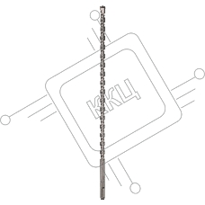 Бур по бетону Kranz 12x400x340 мм, SDS PLUS