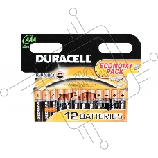 Батарейка Duracell LR03-12BL BASIC AAA (12 шт. в уп-ке)