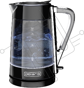 Электрический чайник Polaris PWK 1715 CGL 1.7л. 2200Вт черный (корпус: стекло)