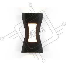 Светильник Ambrella light ST4529 BK черный LED 4200K/3000K 6W IP54 150*80*55