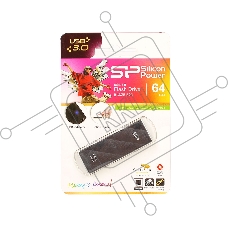 Флеш диск Silicon Power 64Gb Blaze B20 SP064GBUF3B20V1K USB3.0 черный
