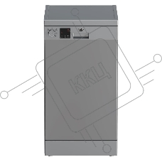 Посудомоечная машина Beko DVS050R02S, серебристая, 44.8 см, 10 компл., 49 дБ, класс A