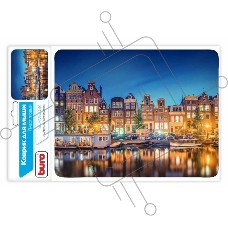 Коврик BURO BU-M10034/M40083  Коврик для мыши пластиковый, Амстердам,  230 х 180 х 2 мм