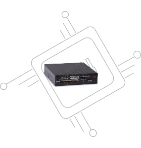 Устройство считывания Ginzzu USB 2.0 Card reader SD/SDHC/MMC/MS/microSD/xD/CF, 3.5