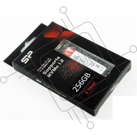 Твердотельный диск 256GB Silicon Power P34A60, M.2 2280, PCI-E 3x4 [R/W - 2200/1600 MB/s]