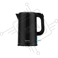 Чайник электрический Centek CT-0020 (Black) металл 1.7л, 2200W, бесшовная колба, двойные стенки