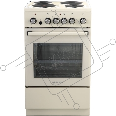 Плита электрическая De Luxe 5004.16Э-013 бежевый, конфорок 4 электрических, духовка 46 л, 50 см x 85 см x 50 см (без крышки)