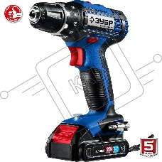 Дрель-шуруповерт аккумуляторная ЗУБР DL-201-22, Аккумуляторная, 20В, 2 АКБ, Кейс