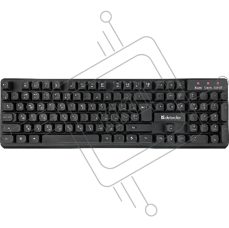 Клавиатура + мышка DEFENDER MILAN C-992 RU BLACK 45992