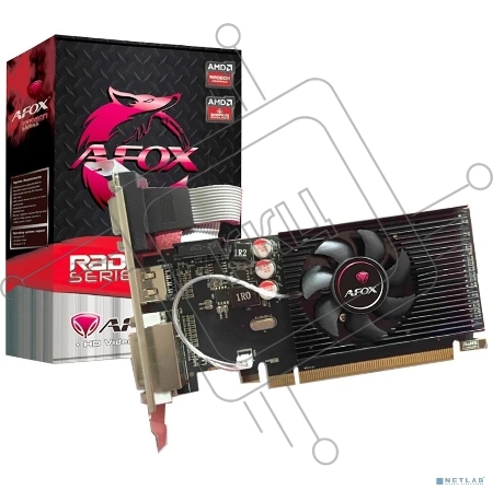 Видеокарта AFOX R5 230 2GB DDR3 64Bit, LP Single Fan AFR5230-2048D3L5