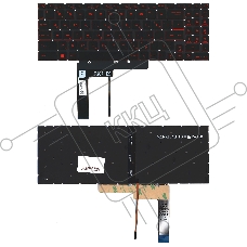 Клавиатура для ноутбука MSI Katana GF66 GF76 MS-17L1 черная с подсветкой