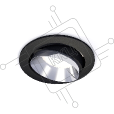 Комплект встраиваемого поворотного светильника Ambrella light XC7652022 SBK/PSL черный песок/серебро полированное MR16 GU5.3 (C7652, N7032)