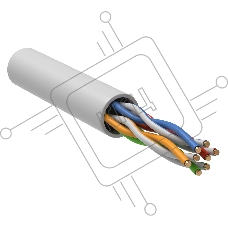 Кабель витая пара U/UTP кат.5e 4х2х24AWG solid LSZH GENERICA бел. 305м (м) ITK