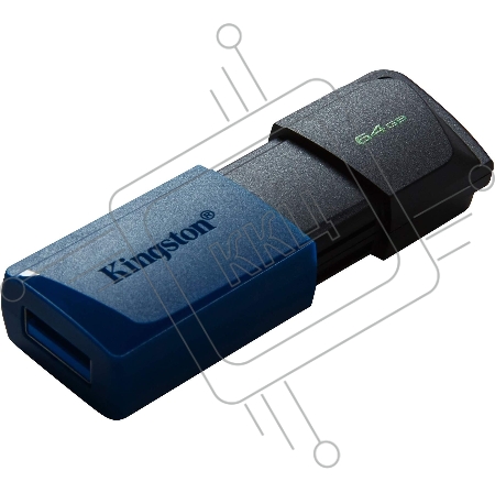Флеш Диск Kingston 64Gb DataTraveler Exodia M DTXM/64GB USB3.0 черный/синий