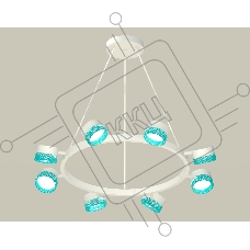 Светильник Ambrella light XB9195251/8 SWH/BL белый песок/голубой GX53 (C9195, N8488)