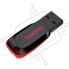Флеш диск Sandisk 32Gb Cruzer Blade SDCZ50-032G-B35 USB2.0 черный/красный
